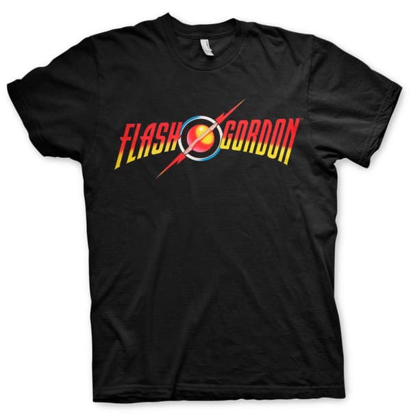 Flash Gordon Logo T-Shirt Black Medium