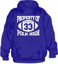 Miniatyrbild 3 av 4: Property Of Polk High 33 Hoodie