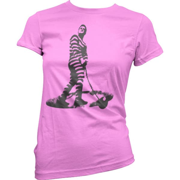 Prisoner Shot-Out 2 Girly T-Shirt Pink Small