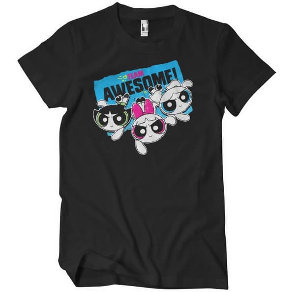 Powerpuff Girls - Team Awesome T-Shirt Black Small