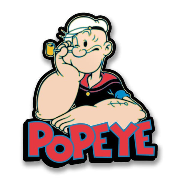 Popeye Color-Off Sticker
