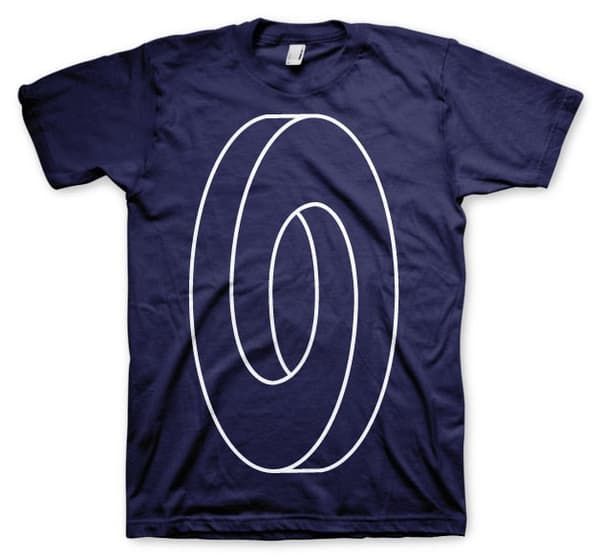 Optical Illustion - Infinity Circle T-Shirt Navy Large