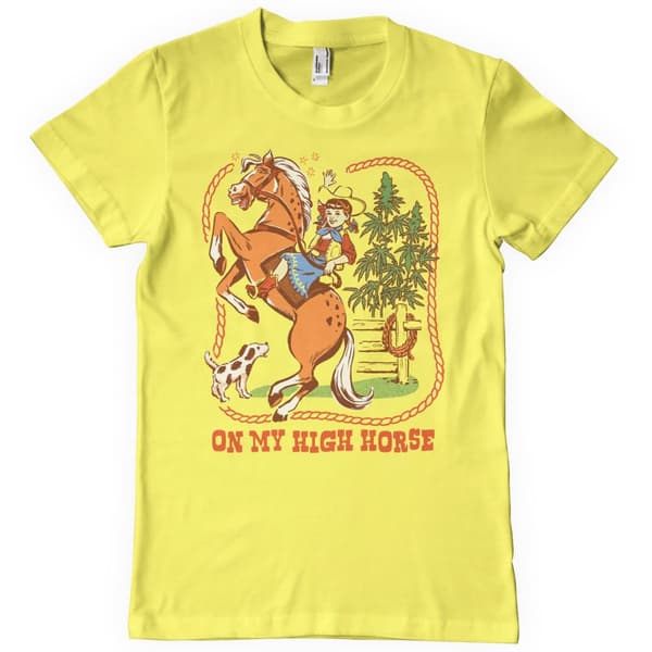 On My High Horse T-Shirt Yellow Small