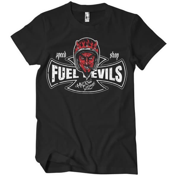 Smiling Devil Speed Shop T-Shirt Black Large