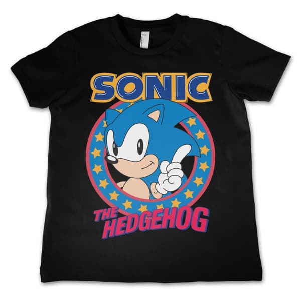 Sonic The Hedgehog Kids T-Shirt Black 4Years/XS