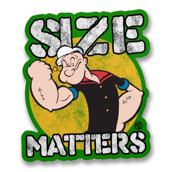 Size Matters Sticker