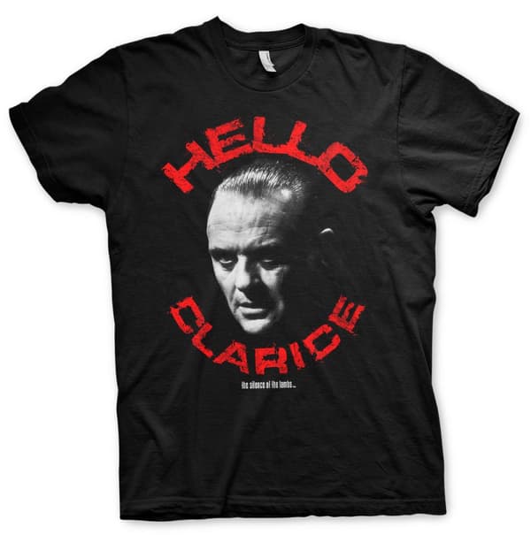 Silence Of The Lambs - Hello Clarice T-Shirt Black Small