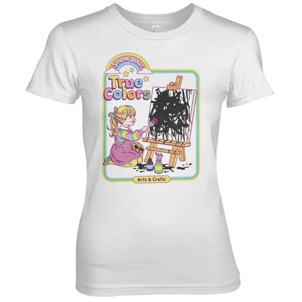 Show Your True Colors Girly Tee White Small