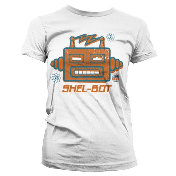 Shel-Bot Girly T-Shirt White Small