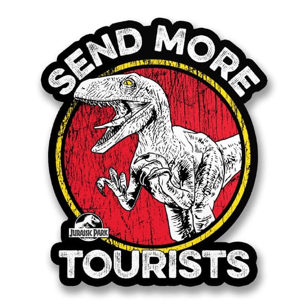 Send More Tourists Sticker