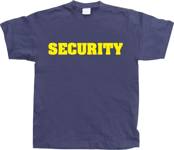 Security T-Shirt Navy Large