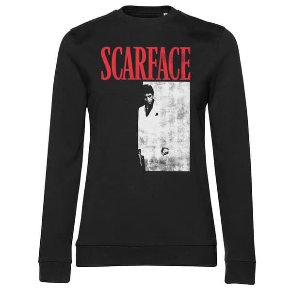 Scarface Poster Girly Sweatshirt Black Large