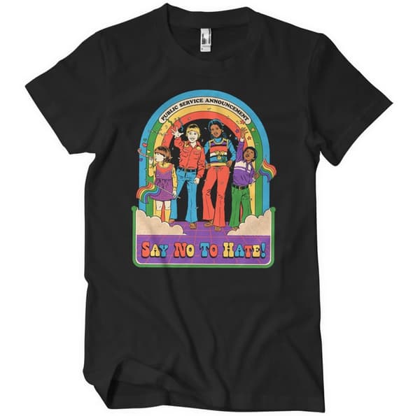 Say No To Hate T-Shirt Black Small