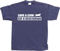 Miniatyrbild 5 av 8: Save A Cow - Eat A Vegetarian T-Shirt