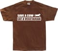 Miniatyrbild 2 av 8: Save A Cow - Eat A Vegetarian T-Shirt