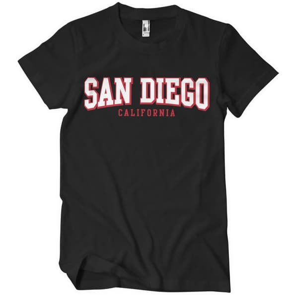 San Diego - California T-Shirt Black X-Large