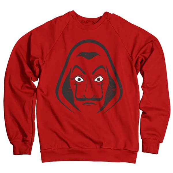 Salvador Dali Mask Sweatshirt Red Small