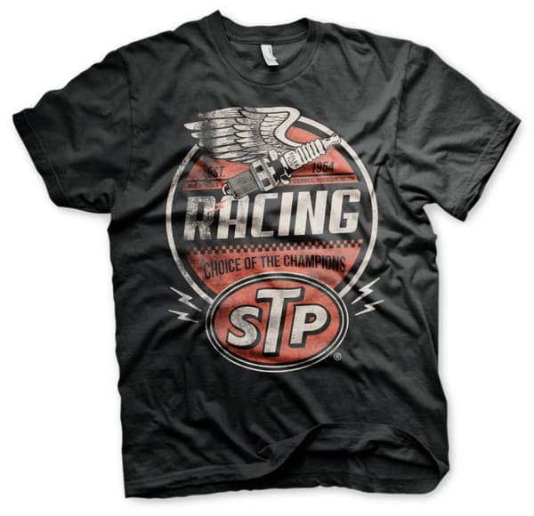 STP Vintage Racing T-Shirt Black Medium