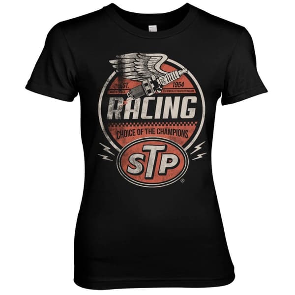 STP Vintage Racing Girly Tee Black XX-Large