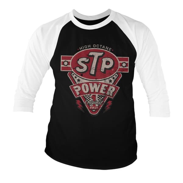 STP Power Baseball 3/4 Sleeve Tee Small