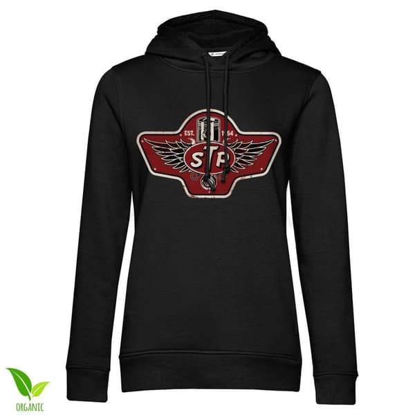 STP Piston Emblem Girls Hoodie Black X-Large