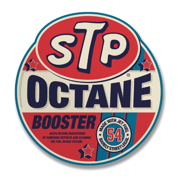 STP Octane Booster Sticker