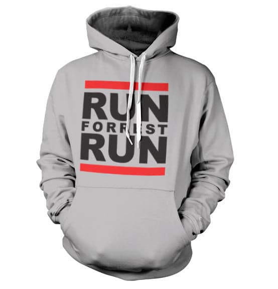 Run Forrest Run Hoodie Grey Small