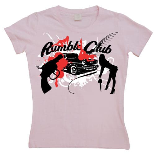 Rumble Club Girly T-shirt Pink XX-Large