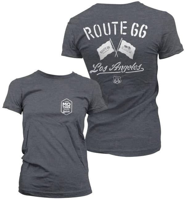Route 66 Los Angeles Girly Tee Medium