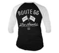 Miniatyrbillede 2 af 3: Route 66 Los Angeles Baseball 3/4 Sleeve Tee