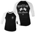 Miniatyrbillede 1 af 3: Route 66 Los Angeles Baseball 3/4 Sleeve Tee