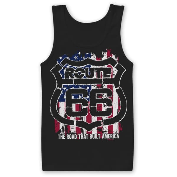 Route 66 America Tank Top Black Medium