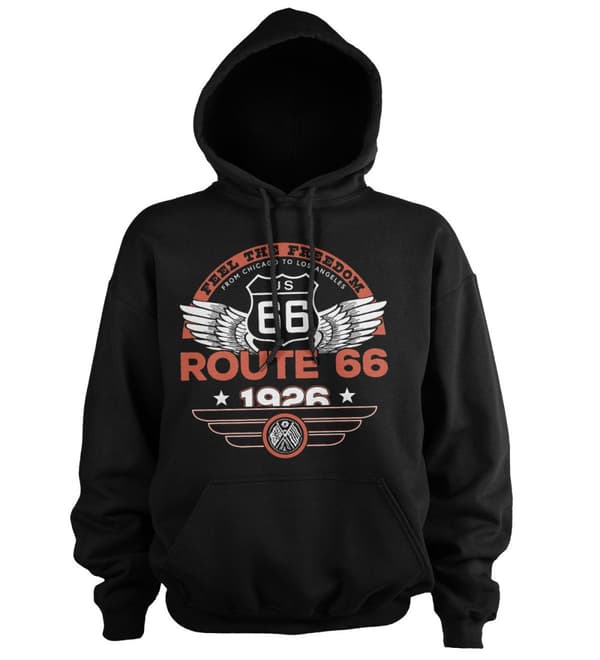 Route 66 - Feel The Freedom Hoodie Black X-Large