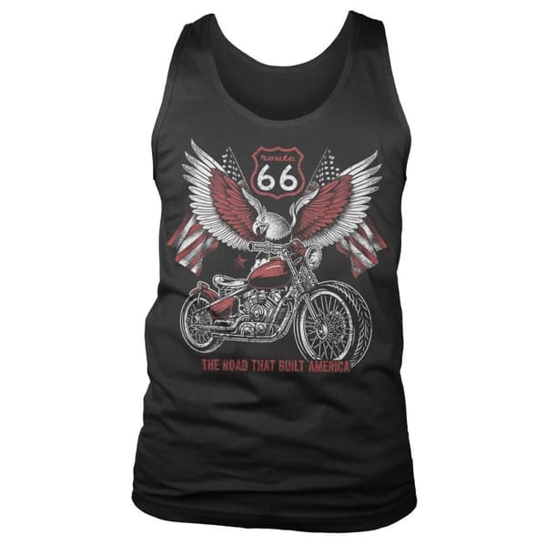 Route 66 - American Eagle Bike Tank Top Black X-Large