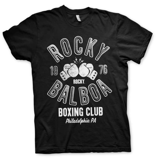 Rocky Balboa Boxing Club T-Shirt Black Large