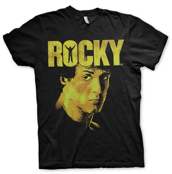 Rocky - Sylvester Stallone T-Shirt Black Large