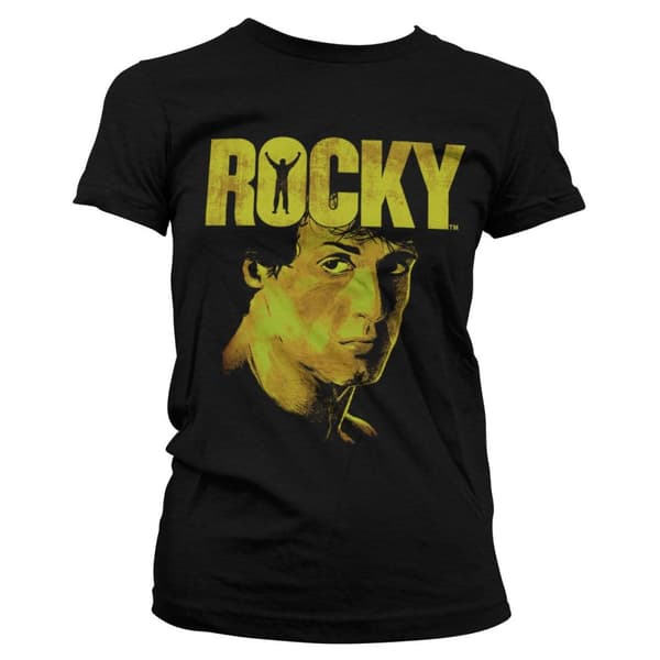 Rocky - Sylvester Stallone Girly Tee Black Large