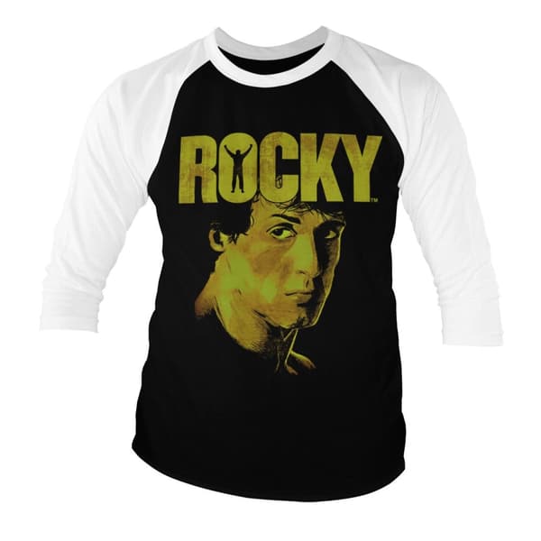 Rocky - Sylvester Stallone Baseball 3/4 Sleeve Tee Large