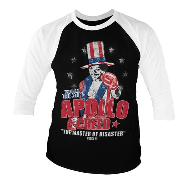 Rocky - Apollo Creed Baseball 3/4 Sleeve Tee Medium
