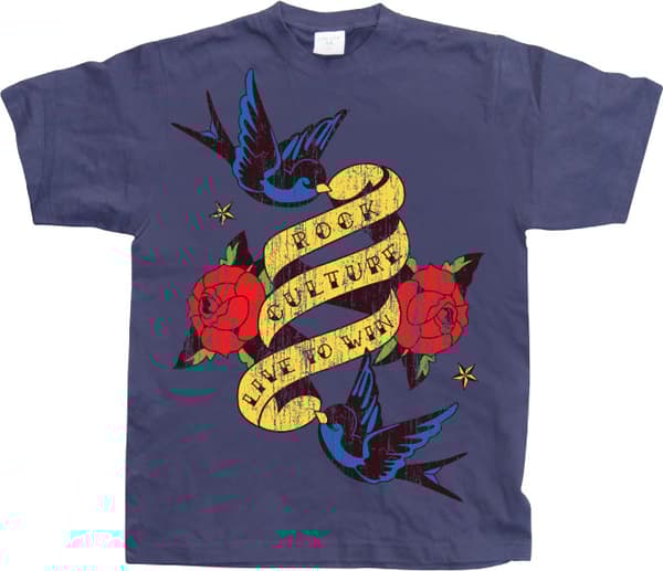 Rock Culture - Live To Win Tattoo T-Shirt