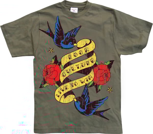 Rock Culture - Live To Win Tattoo T-Shirt