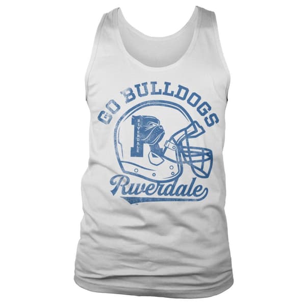 Riverdale - Go Bulldogs Vintage Tank Top White Large