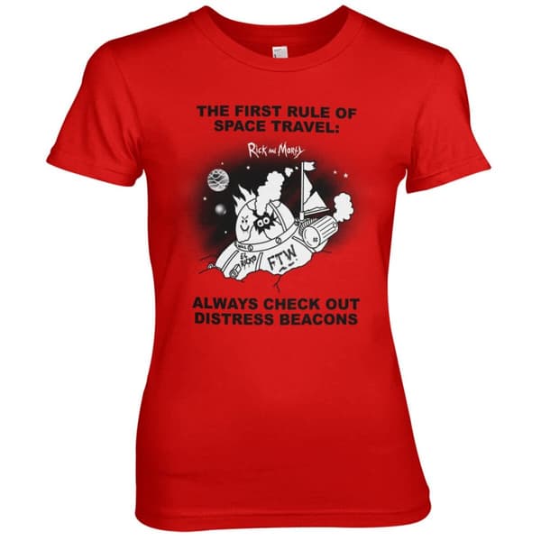 Rick And Morty - Distressed Beacons Girly Tee