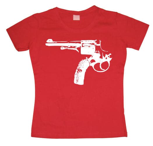 Reversed Revolver Girly T-shirt Red Small