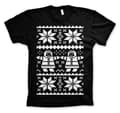 Miniatyrbillede 3 af 5: Retro X-Mas Knit Pattern T-Shirt