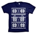 Miniatyrbillede 5 af 5: Retro X-Mas Knit Pattern T-Shirt