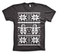 Miniatyrbillede 3 af 5: Retro X-Mas Knit Pattern T-Shirt