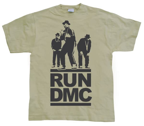 RUN DMC Band T-Shirt Khaki X-Large