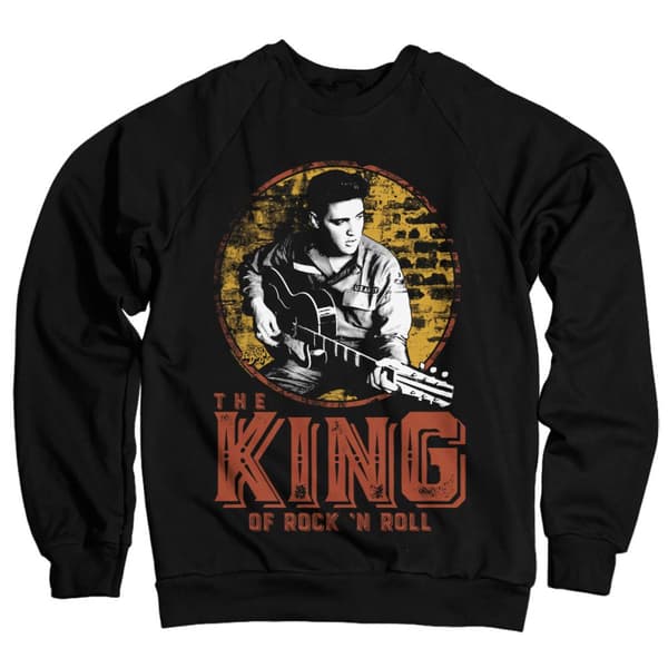 Elvis Presley - The King Of Rock 'n Roll Sweatshirt Black X-Large
