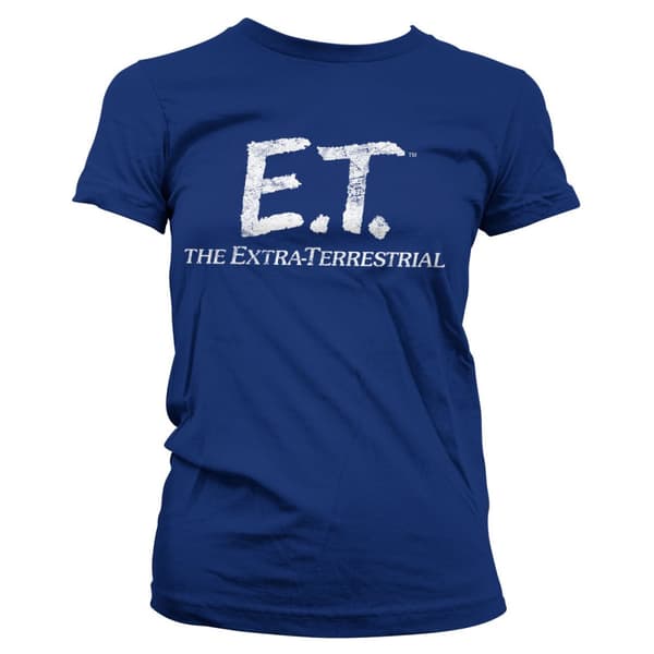 E.T. Extra-Terrestrial Distressed Logo Girly Tee